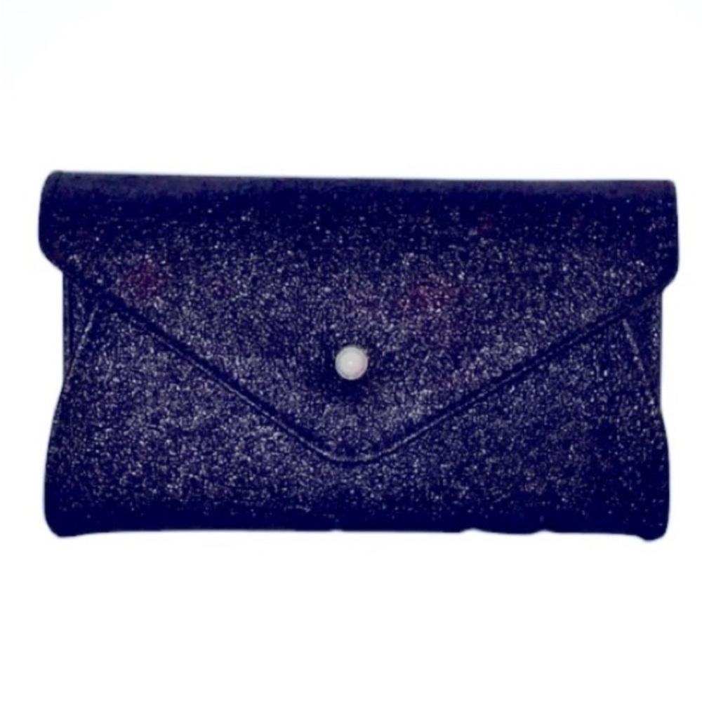 VINTAGE EVENING CLUTCH Old Hollywood Glamorous W/Gold tone Removable Chain Strap